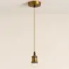 Buy Pendant Lamp Cable in Aged Gold with Adjustable Height - Hylur Gold 61747 - in the EU
