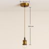 Buy Pendant Lamp Cable in Aged Gold with Adjustable Height - Hylur Gold 61747 in the Europe