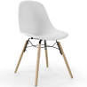 Buy Set Table Hairpin (90x150 cm) + 6 Dining Chairs Nordic Lumi White 61752 in the Europe
