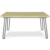 Buy Set Table Hairpin (90x150 cm) + 6 Dining Chairs Nordic Lumi White 61752 - prices