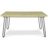 Buy Set Table Hairpin (90x150 cm) + 6 Dining Chairs Nordic Lumi White 61752 - prices