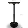 Buy Table Lamp Portable LED – USB Rechargeable – Allisse Black 61751 home delivery