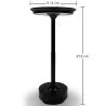 Buy Table Lamp Portable LED – USB Rechargeable – Allisse Black 61751 with a guarantee