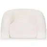 Buy Modern Armchair Upholstered In Cream White Bouclé Fabric – Curved And Comfortable Design - Noa White 61753 - in the EU