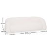 Buy Curved Sofa 2 m in White Bouclé Fabric – Modern and Elegant Design - Lordah White 61754 in the Europe