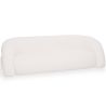 Buy Curved Sofa 2 m in White Bouclé Fabric – Modern and Elegant Design - Lordah White 61754 at MyFaktory