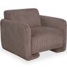 Buy Armchair Upholstered In Velvet Corduroy – Modern Design - Halember Taupe 61755 in the Europe