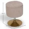 Buy Stool With Storage Upholstered In Chenille - Solrun Beige 61758 at MyFaktory