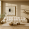 Buy Modular Left Corner Sofa - Upholstered In Bouclé Fabric - Bathy  White 61759 - prices