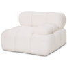 Buy Modular Left Corner Sofa - Upholstered In Bouclé Fabric - Bathy  White 61759 in the Europe