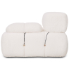 Buy Modular Left Corner Sofa - Upholstered In Bouclé Fabric - Bathy  White 61759 home delivery