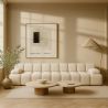 Buy Modular Left Corner Sofa - Upholstered In Bouclé Fabric - Bathy  White 61759 - prices
