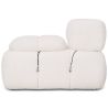 Buy Modular Left Corner Sofa - Upholstered In Bouclé Fabric - Bathy  White 61759 in the Europe
