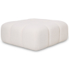 Buy Modular Pouf Upholstered In Bouclé Fabric - Modern Design – Compatible With Modular Sofa - Bathy  White 61760 home delivery