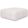 Buy Modular Pouf Upholstered In Bouclé Fabric - Modern Design – Compatible With Modular Sofa - Bathy  White 61760 in the Europe