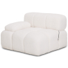 Buy Right Corner Armchair - Upholstered In Bouclé Fabric - Compatible With Modular Sofa - Bathy  White 61762 at MyFaktory