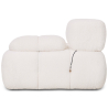 Buy Right Corner Armchair - Upholstered In Bouclé Fabric - Compatible With Modular Sofa - Bathy  White 61762 in the Europe