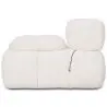 Buy Right Corner Armchair - Upholstered In Bouclé Fabric - Compatible With Modular Sofa - Bathy  White 61762 in the Europe