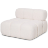 Buy Armchair Upholstered In Bouclé Fabric - Compatible With Modular Sofa - Bathy  White 61763 in the Europe