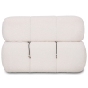 Buy Armchair Upholstered In Bouclé Fabric - Compatible With Modular Sofa - Bathy  White 61763 with a guarantee