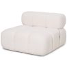 Buy Armchair Upholstered In Bouclé Fabric - Compatible With Modular Sofa - Bathy  White 61763 at MyFaktory