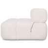 Buy Armchair Upholstered In Bouclé Fabric - Compatible With Modular Sofa - Bathy  White 61763 in the Europe