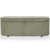Buy Bench With Internal Storage Upholstered In Velvet Corduroy Fabric - Auren Olive 61765 - in the EU