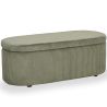 Buy Bench With Internal Storage Upholstered In Velvet Corduroy Fabric - Auren Olive 61765 in the Europe