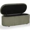 Buy Bench With Internal Storage Upholstered In Velvet Corduroy Fabric - Auren Olive 61765 with a guarantee