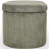 Buy Bench With Internal Storage Upholstered In Velvet Corduroy Fabric - Auren Olive 61765 with a guarantee