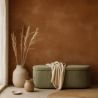 Buy Bench With Internal Storage Upholstered In Velvet Corduroy Fabric - Auren Olive 61765 - prices