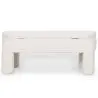 Buy Bench With Storage Upholstered In Off-White Bouclé Fabric – Modern Seat For Living Room And Bedroom - Kylna White 61772 with a guarantee