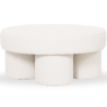 Buy Designer Ottoman In White Bouclé – Modern Coffee Table - Noreli White 61773 - in the EU