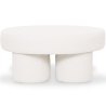 Buy Designer Ottoman In White Bouclé – Modern Coffee Table - Noreli White 61773 - in the EU