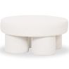 Buy Designer Ottoman In White Bouclé – Modern Coffee Table - Noreli White 61773 in the Europe