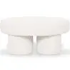 Buy Designer Ottoman In White Bouclé – Modern Coffee Table - Noreli White 61773 with a guarantee