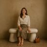 Buy Modern Style Bench Upholstered In Bouclé Fabric - Nuvora White 61774 - prices