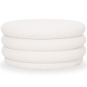 Buy Modern Ottoman With Storage Upholstered In Bouclé Fabric Multifunctional As Coffee Table - Orelia White 61775 - in the EU