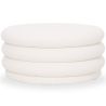 Buy Modern Ottoman With Storage Upholstered In Bouclé Fabric Multifunctional As Coffee Table - Orelia White 61775 - in the EU
