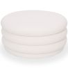 Buy Modern Ottoman With Storage Upholstered In Bouclé Fabric Multifunctional As Coffee Table - Orelia White 61775 at MyFaktory