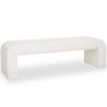 Buy Bench Upholstered In White Bouclé Fabric - Modern Elegant Minimalist - Elvara White 61779 at MyFaktory