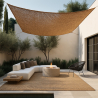 Buy Coconut fiber awning 3x4M - 100 % Ecological shade sail Beige 61781 - in the EU