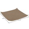 Buy Coconut fiber awning 4x4M - 100 % Ecological shade sail Beige 61782 at MyFaktory
