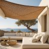 Buy Coconut fiber awning 4x4M - 100 % Ecological shade sail Beige 61782 at MyFaktory