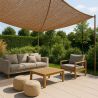 Buy Coconut fiber awning 4x4M - 100 % Ecological shade sail Beige 61782 - in the EU