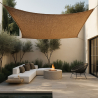 Buy Coconut fiber awning 5x5M - 100 % Ecological shade sail Beige 61783 at MyFaktory