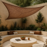 Buy Coconut fiber awning 3x3x3M - 100 % Ecological shade sail Beige 61784 - in the EU