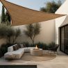 Buy Coconut fiber awning 3x3x3M - 100 % Ecological shade sail Beige 61784 - prices