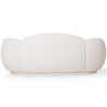 Buy Curved Sofa Upholstered In White Bouclé - 3/4 Seater - Modern And Elegant Design - Boreli White 61756 - in the EU