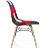 Buy Dining Chair - Patchwork Upholstery - Scandinavian Design and Wooden Legs - Elskar Multicolour 61791 home delivery